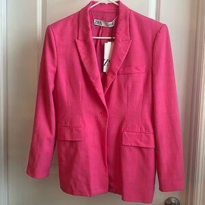 Hot pink Zara blazer